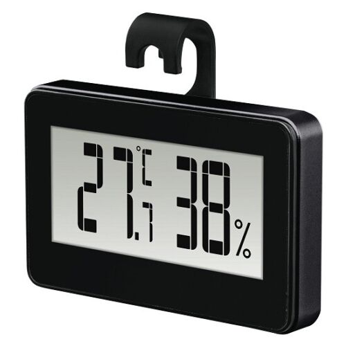 Hama Mini Thermometer Temperature / Hygrometer Humidity BLACK