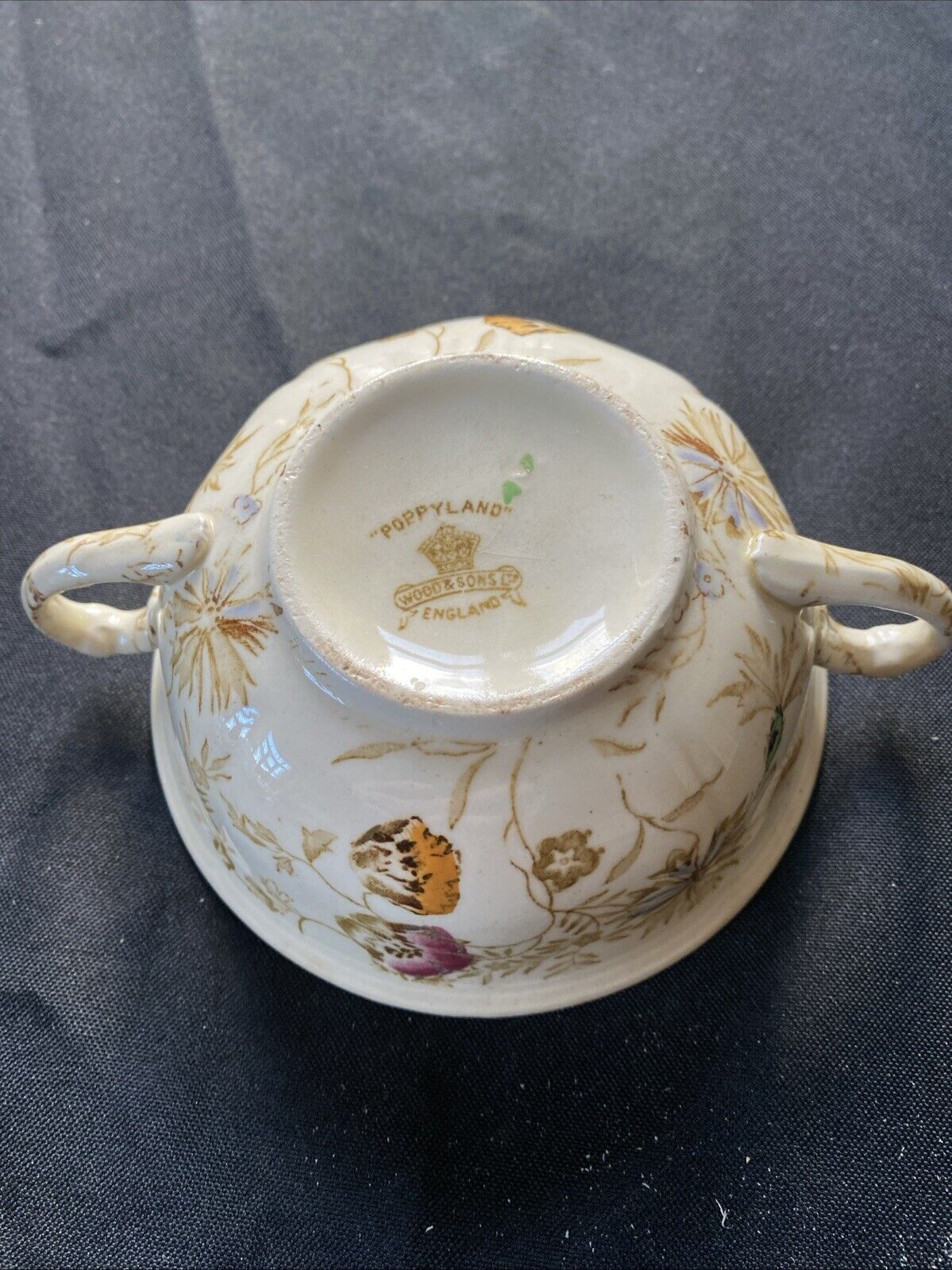 Antique Wood and Sons Poppyland Two Handled Bowl 1891-1908 (5877)