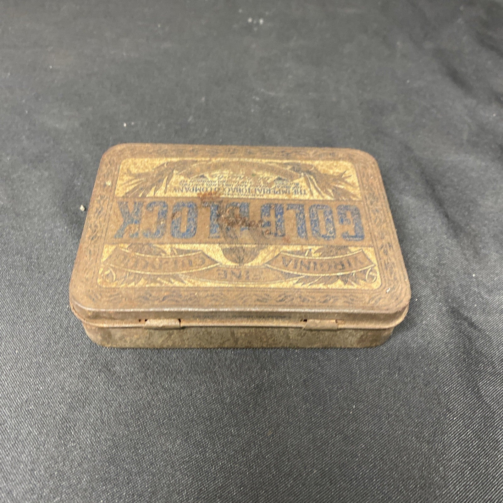 Vintage Gold Block Imperial Tobacco Company Tin - (1726)