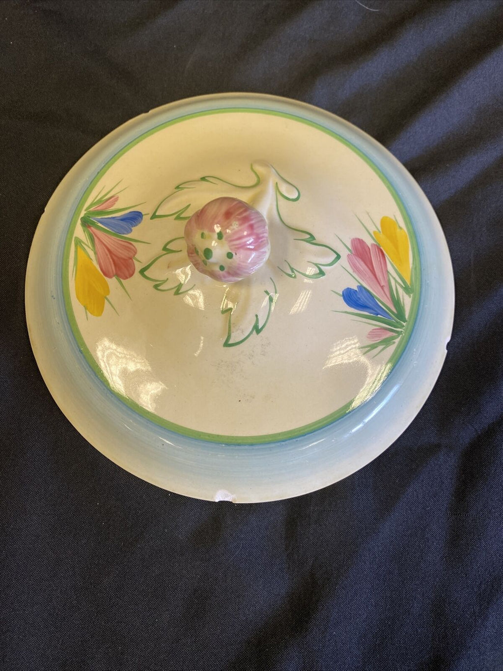 Clarice Claiff Crocus Design Newport Pottery - Tureen and Lid 26cm - (7662)