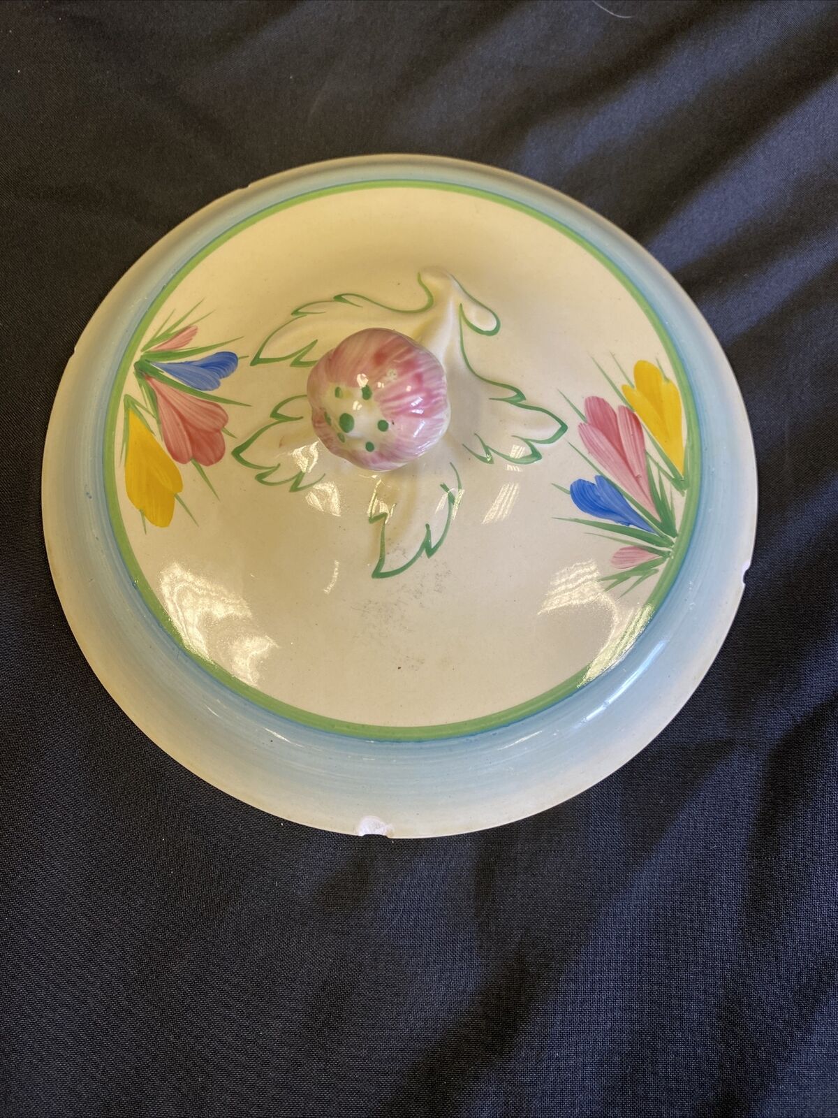 Clarice Claiff Crocus Design Newport Pottery - Tureen and Lid 26cm - (7662)