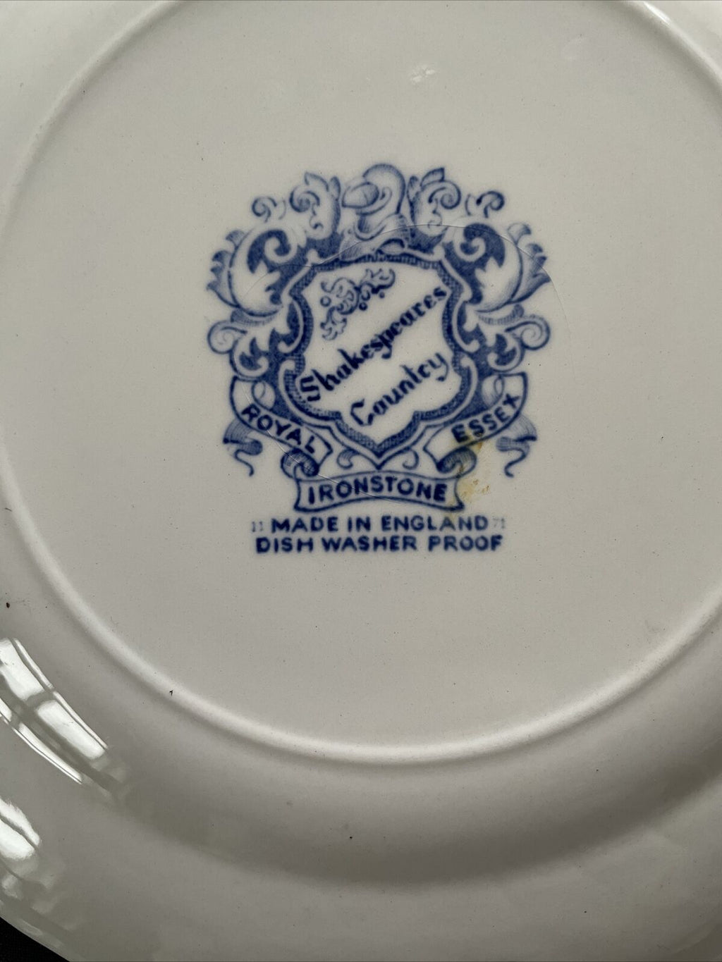 Vintage Royal Essex Ironstone 1x Shakespeares Country Globe Theatre Plate -9394