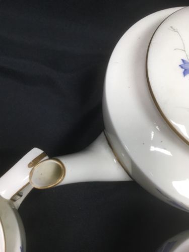 Royal Worcester SEDGLEY signed china RARE Art Deco 1923 - Teapot cups etc (2763)