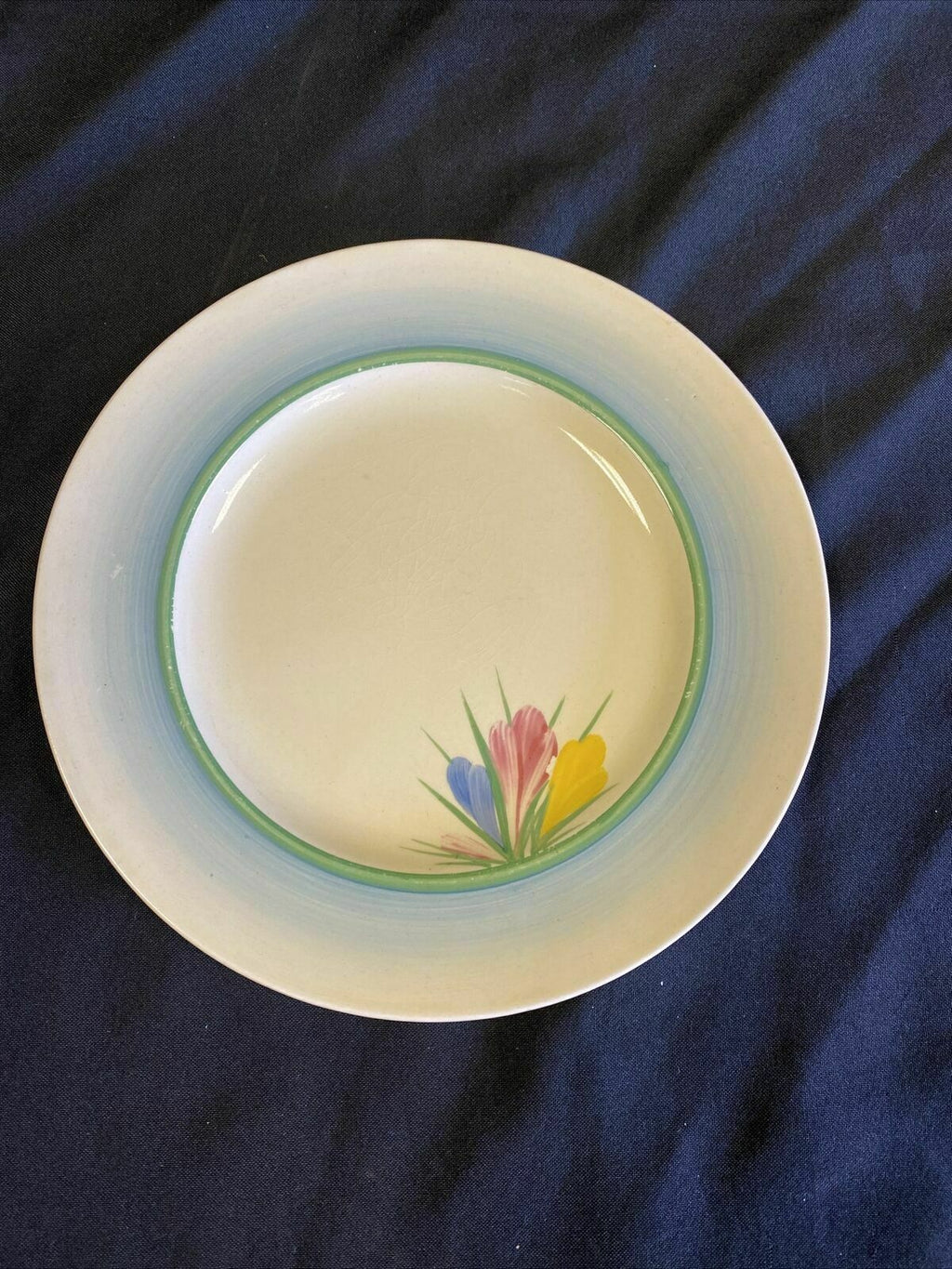 Clarice Claiff Crocus Design Newport Pottery - Plate x 1 20cm - (7658)