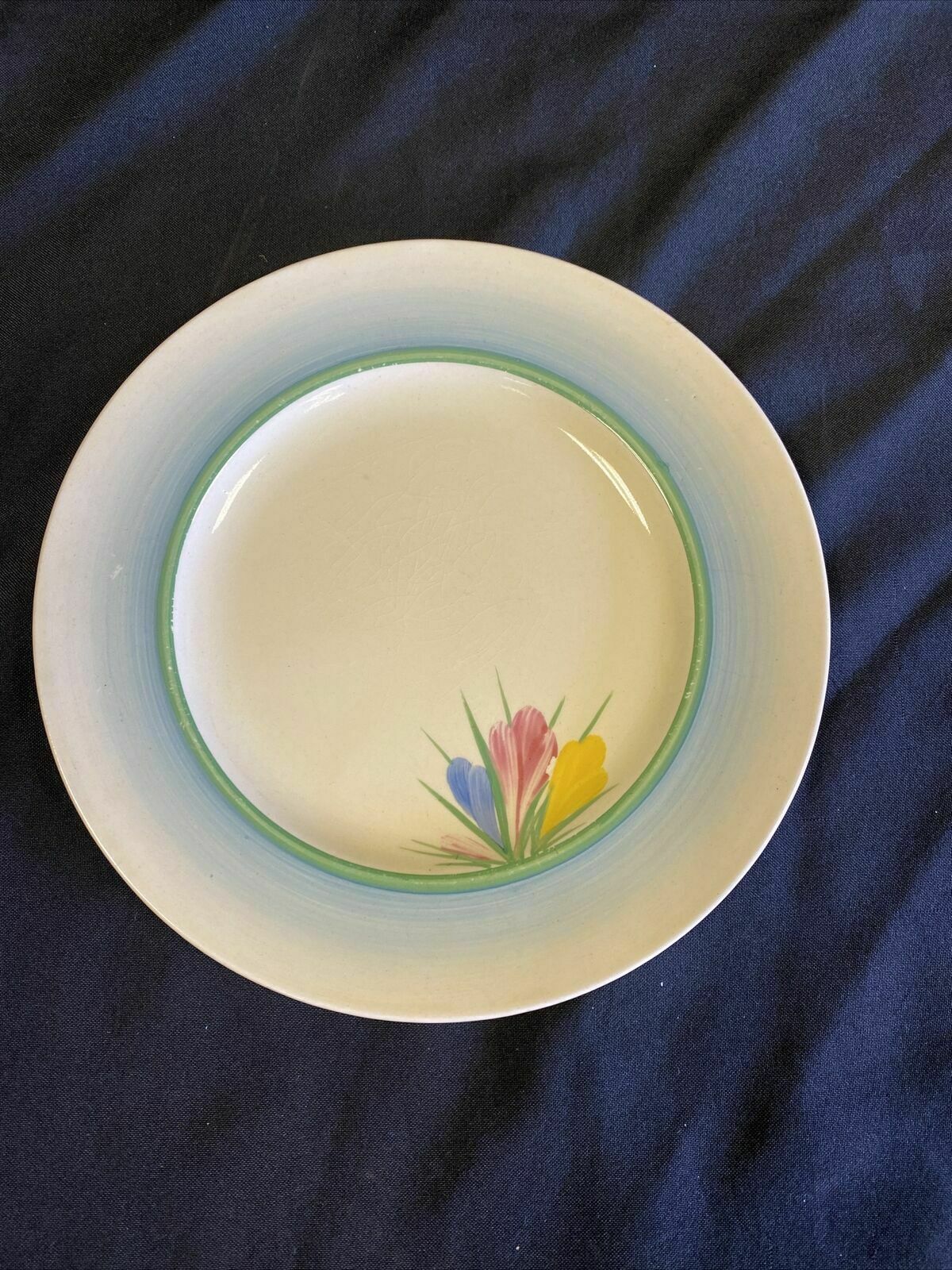 Clarice Claiff Crocus Design Newport Pottery - Plate x 1 20cm - (7658)