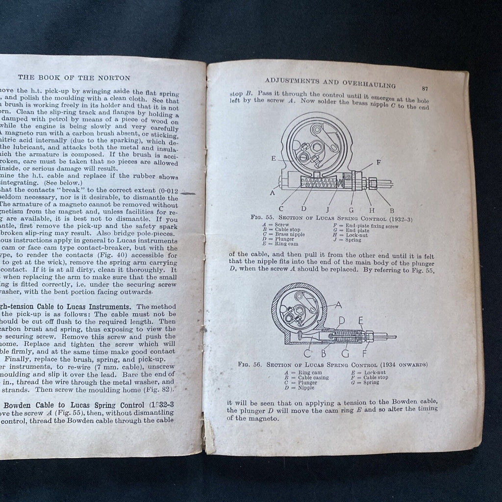 Pitmans Motor Cycle Library The Book of the NORTON WC Haycraft 1953 -(9597)