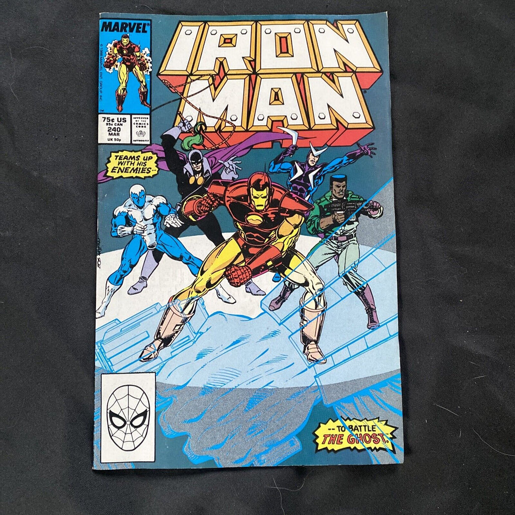 COMIC - Marvel IRON MAN Vol 1 #240 1989 Good Condition - 9367