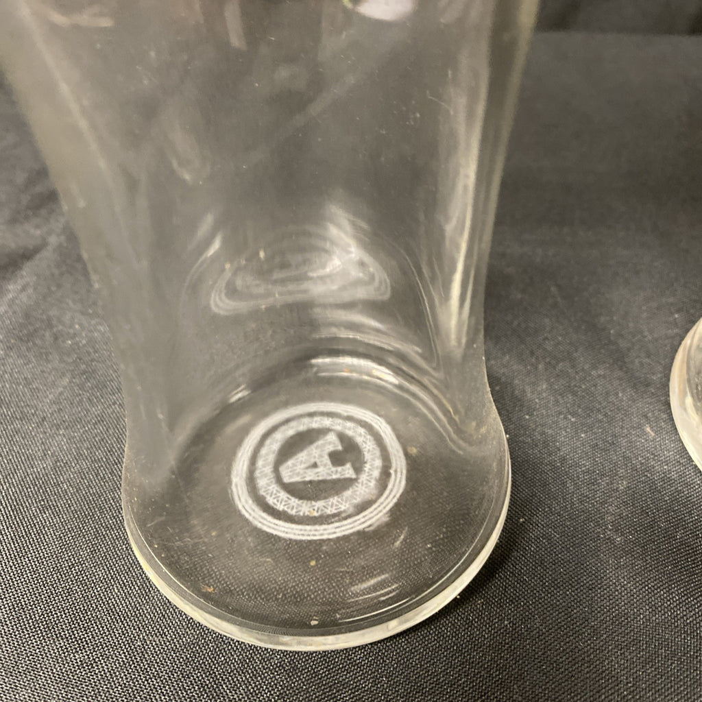 2X Amstel Bier Etched Pint Glasses Lager Drinks Home Bar Pub Party (1334