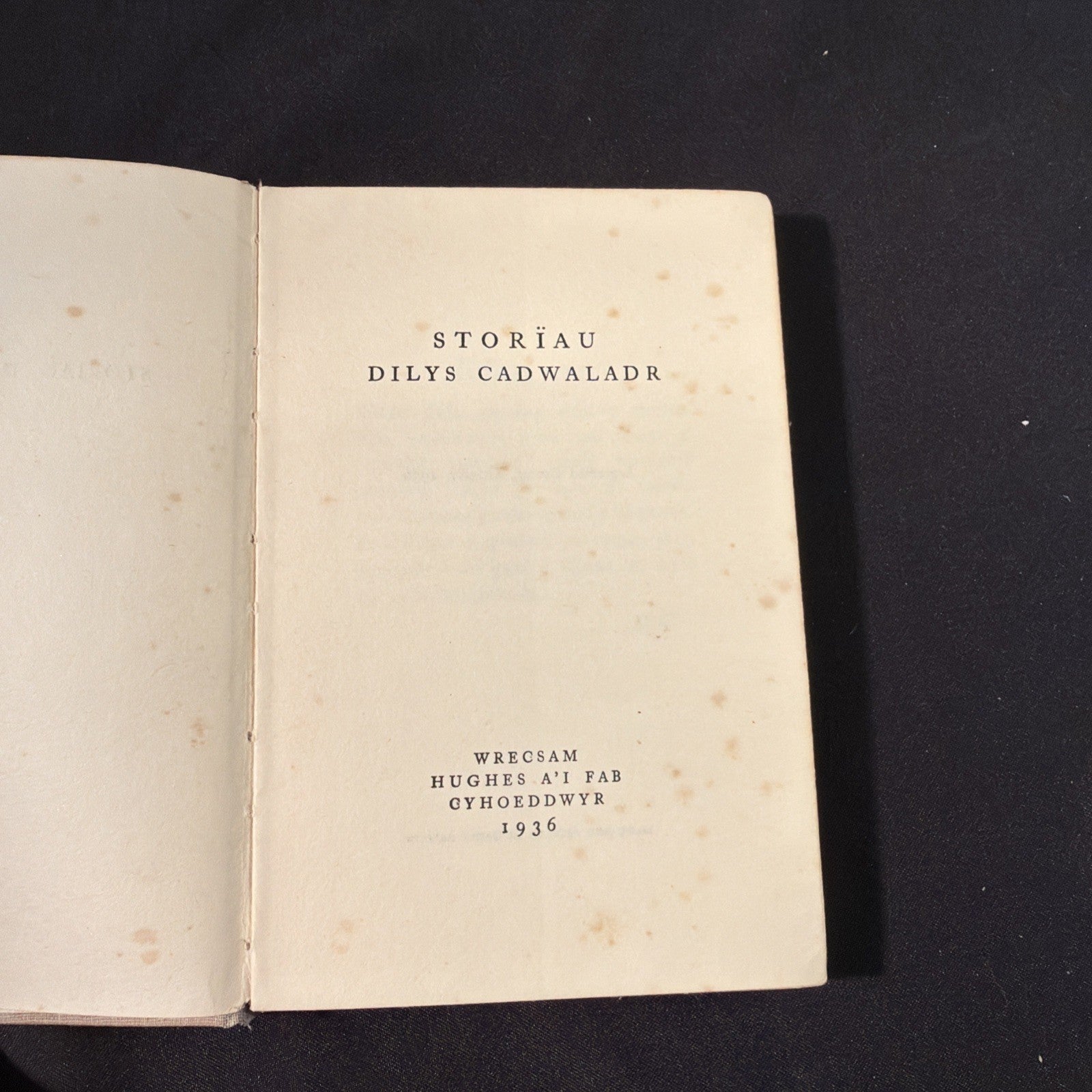 Storiau Dilys Cadwaladr - Welsh Language book - (1882)