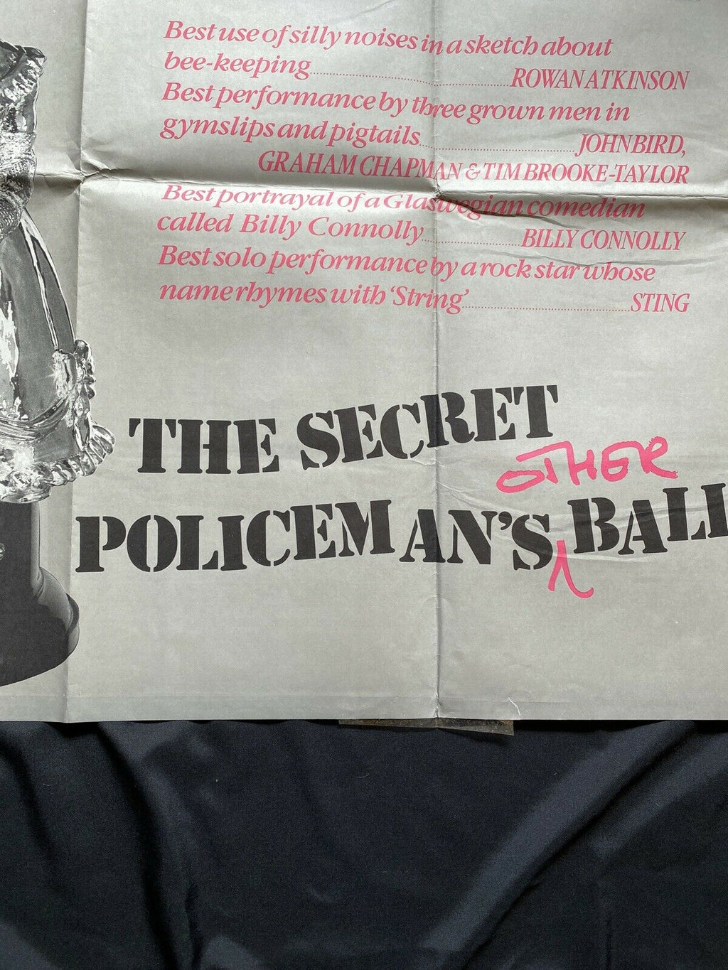 ORIGINAL UK QUAD POSTER - The Secret Policeman's Other Ball 1982 30 x40" (6589)