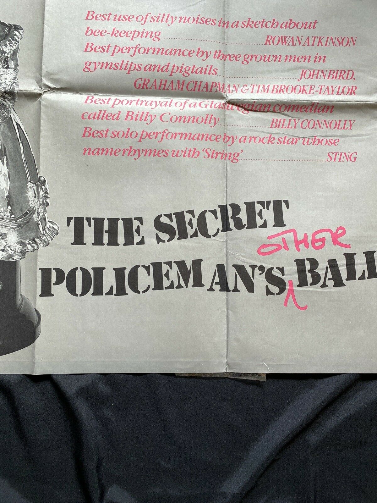 ORIGINAL UK QUAD POSTER - The Secret Policeman's Other Ball 1982 30 x40" (6589)