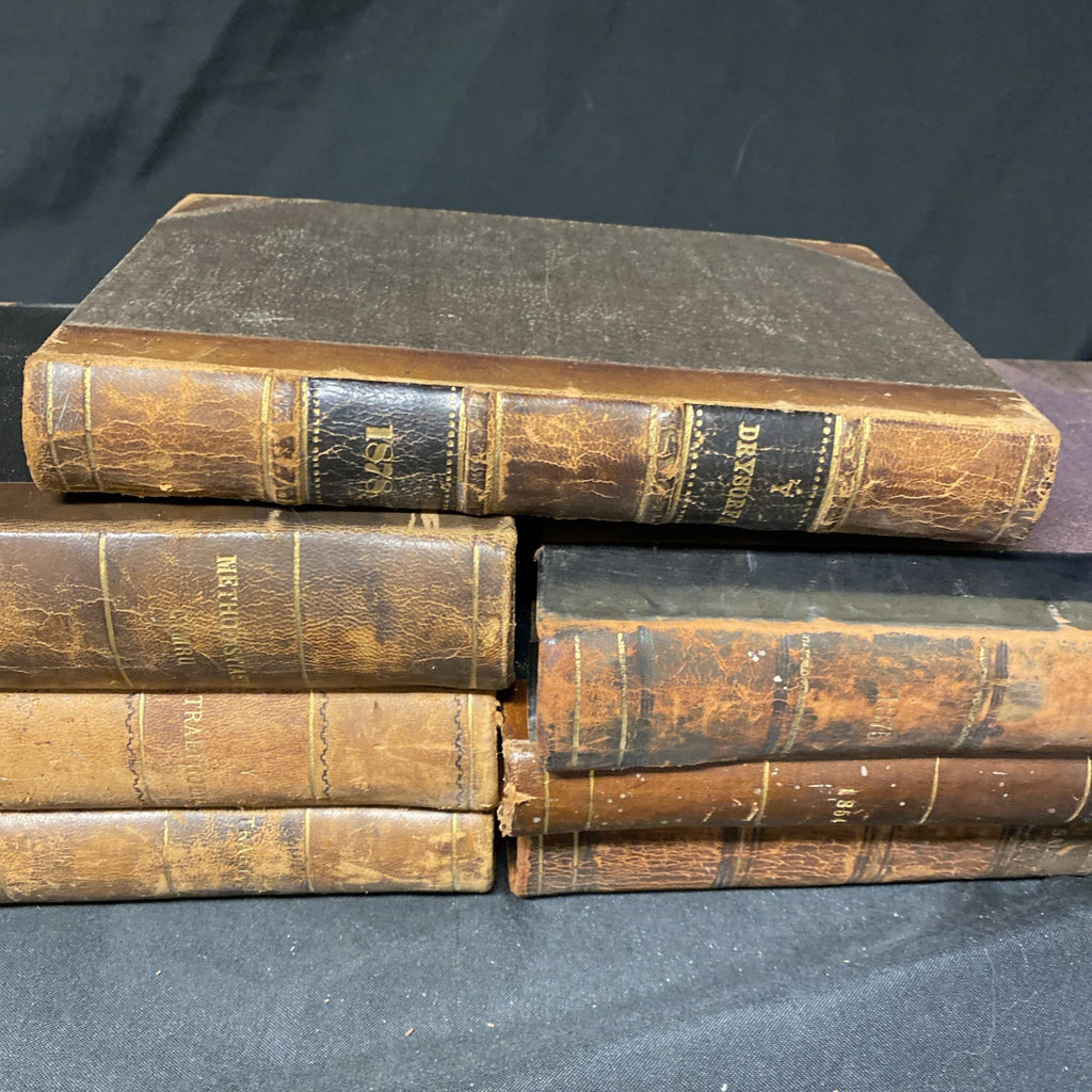 7 x 19thC Rare Theological books in Welsh Lovely Condition