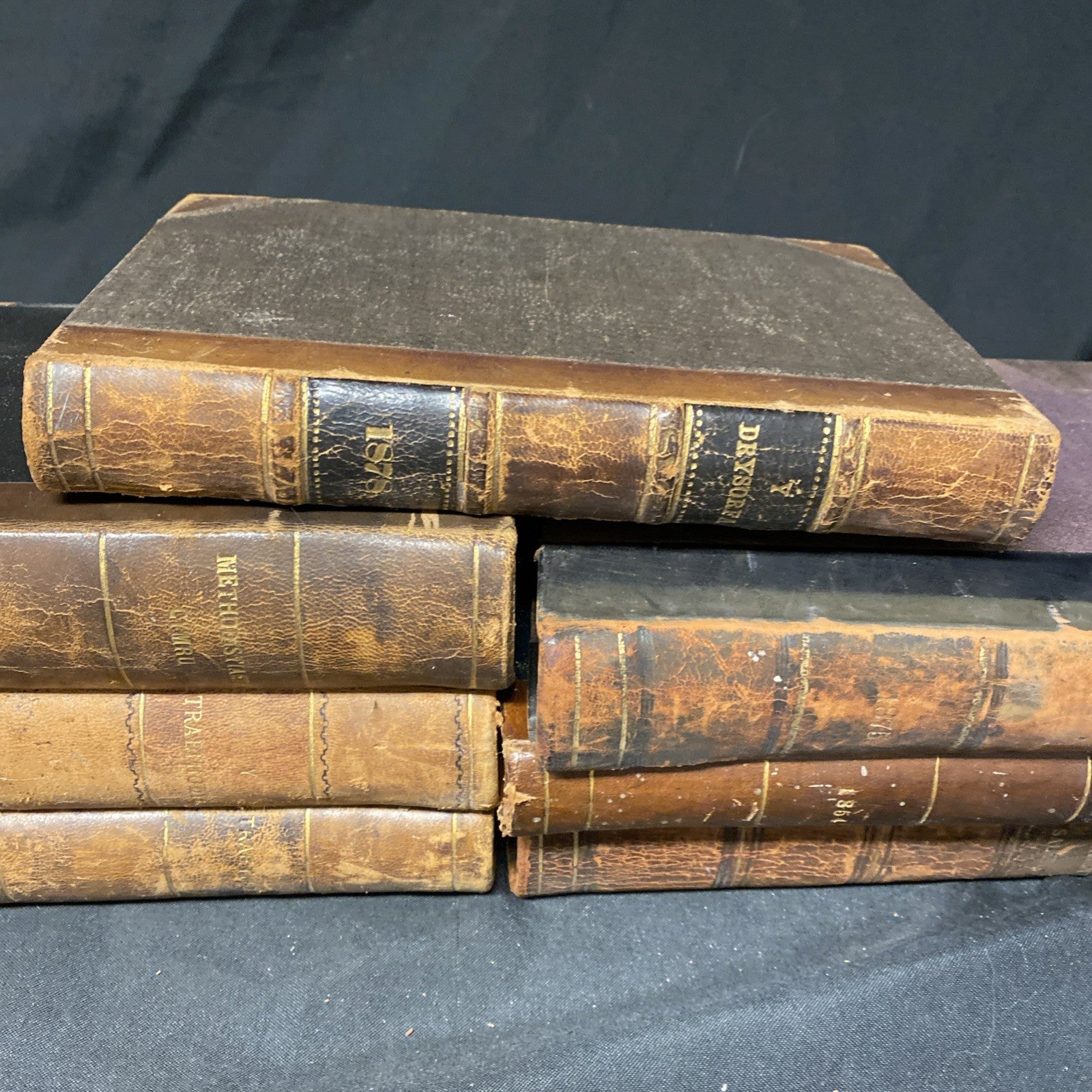 7 x 19thC Rare Theological books in Welsh Lovely Condition