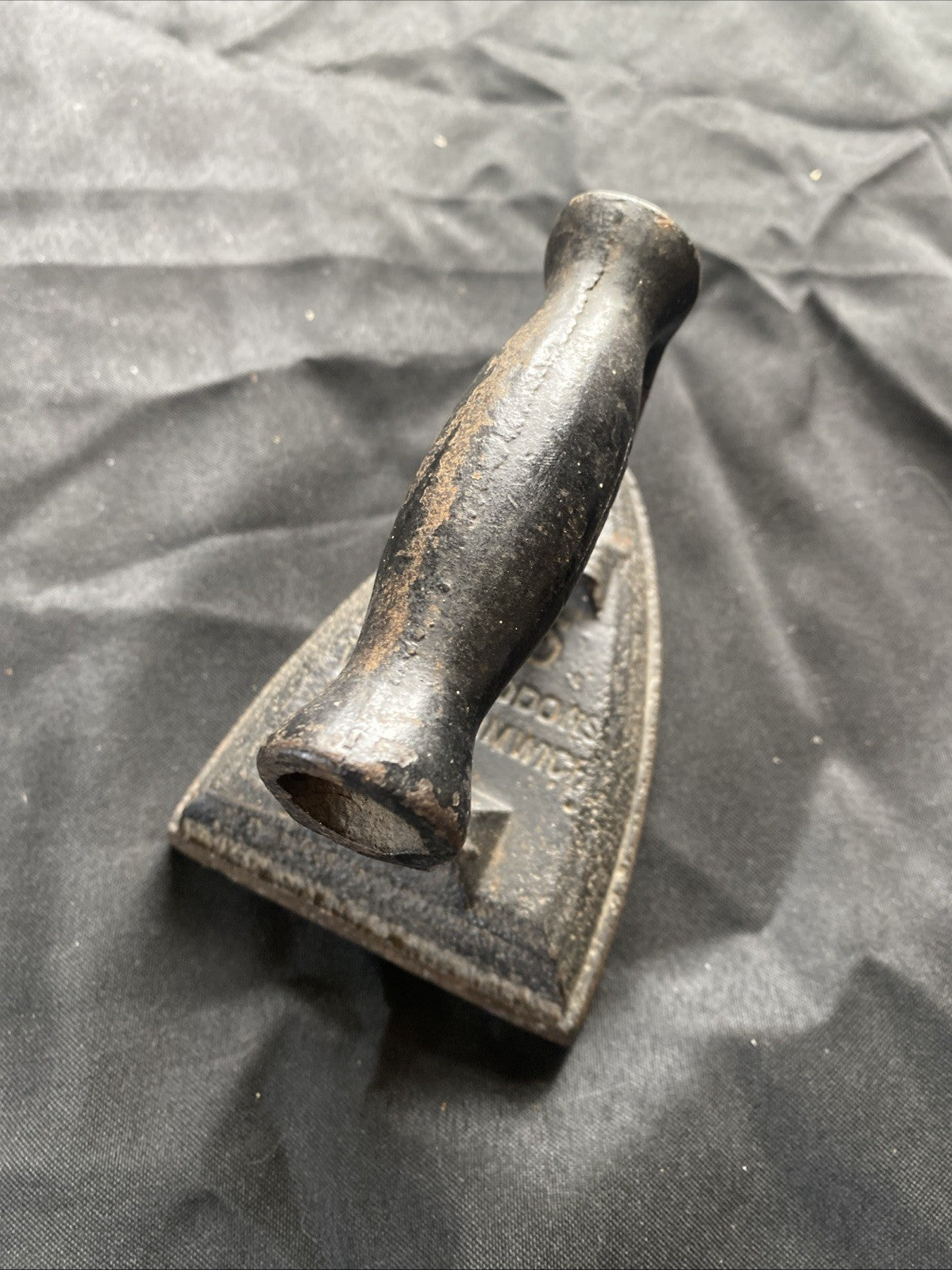 Antique Cast Iron Flat Clothes Iron by J&J Siddons West Bromwich, Doorstop (1190