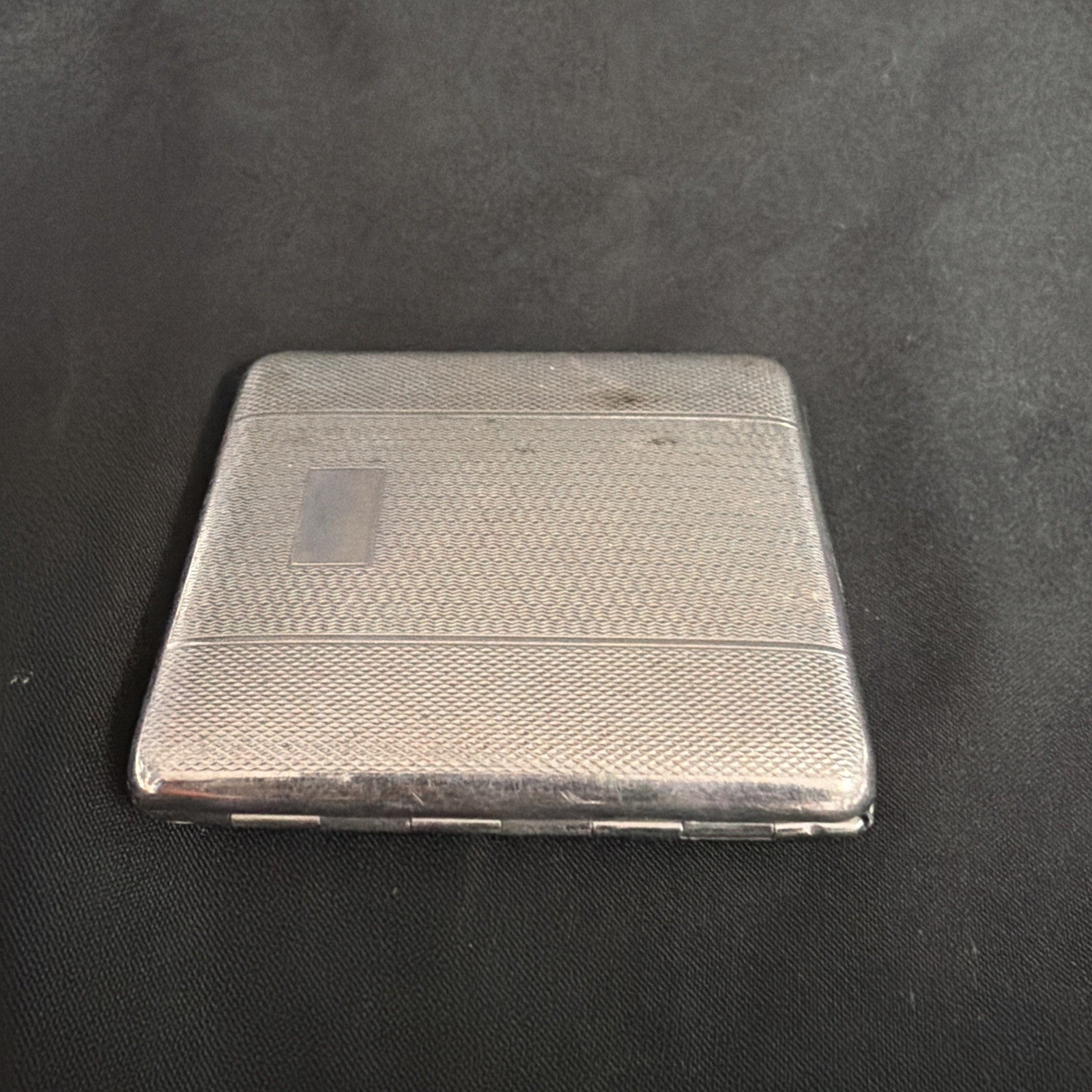 1940s Har-Bro Cigarette Case, Art Deco Design, Stainless Steel Har Bro- (1964)