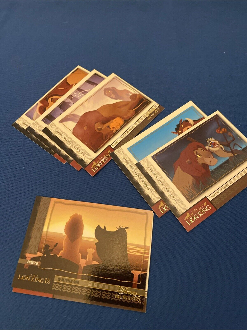 Upper Deck 2003 Disney Treasures Lion King x7 out of 10 Trading Cards (5766
