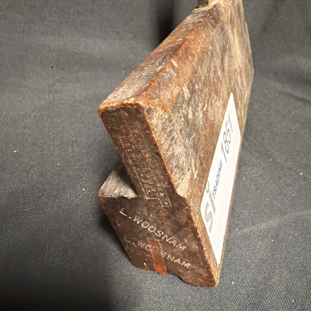 Antique British Wooden Moulding Plane 9" R. Fairclough, 72 Byrom St, Liverpool - (1851)