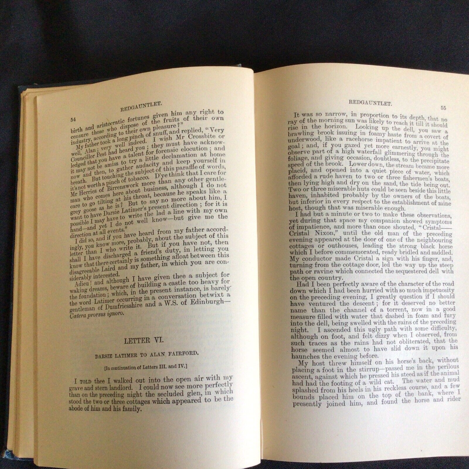 Redgauntlet - Sir Walter Scott Antique book - (9726)