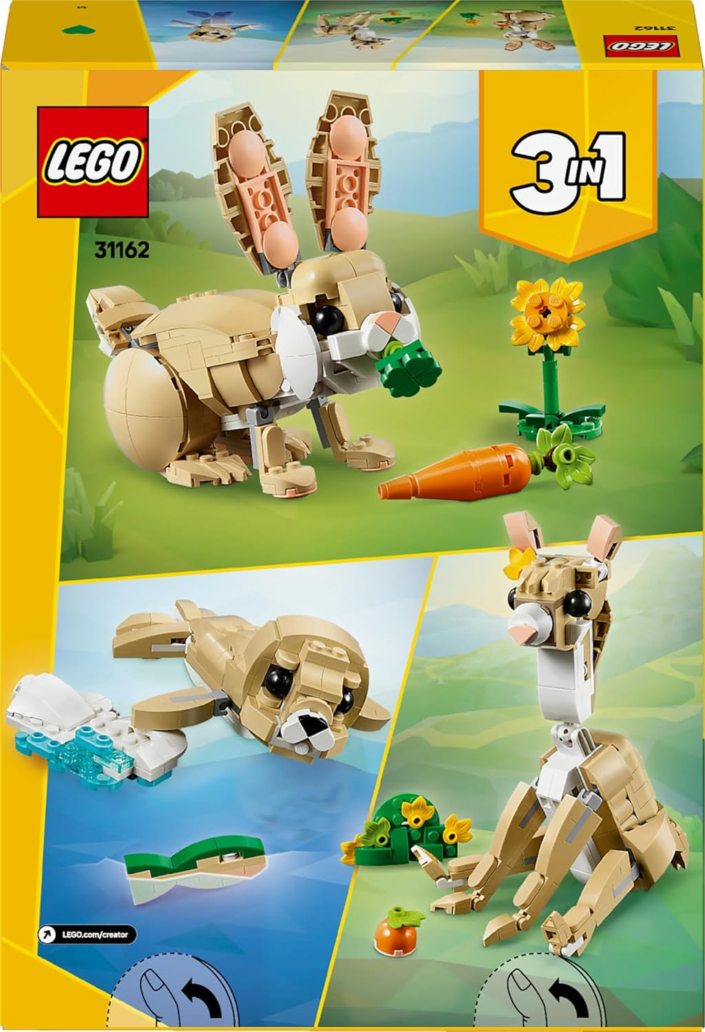 LEGO Creator 3 in 1 - Cute Bunny / Llama / Seal - 31162