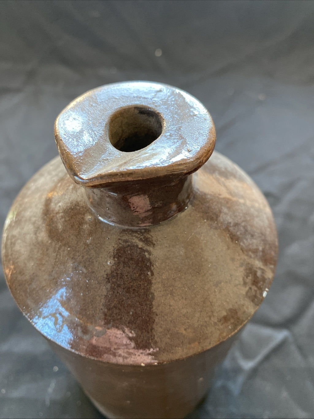 Salt Glaze Stoneware Bottle Pourer Large 24cm named antique Home Décor - (1019)