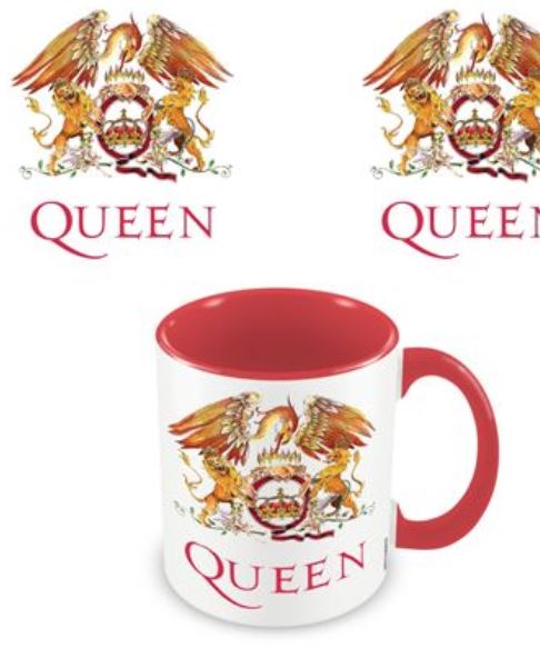MUG Boxed Ceramic Coloured Inner - Queen, Crest