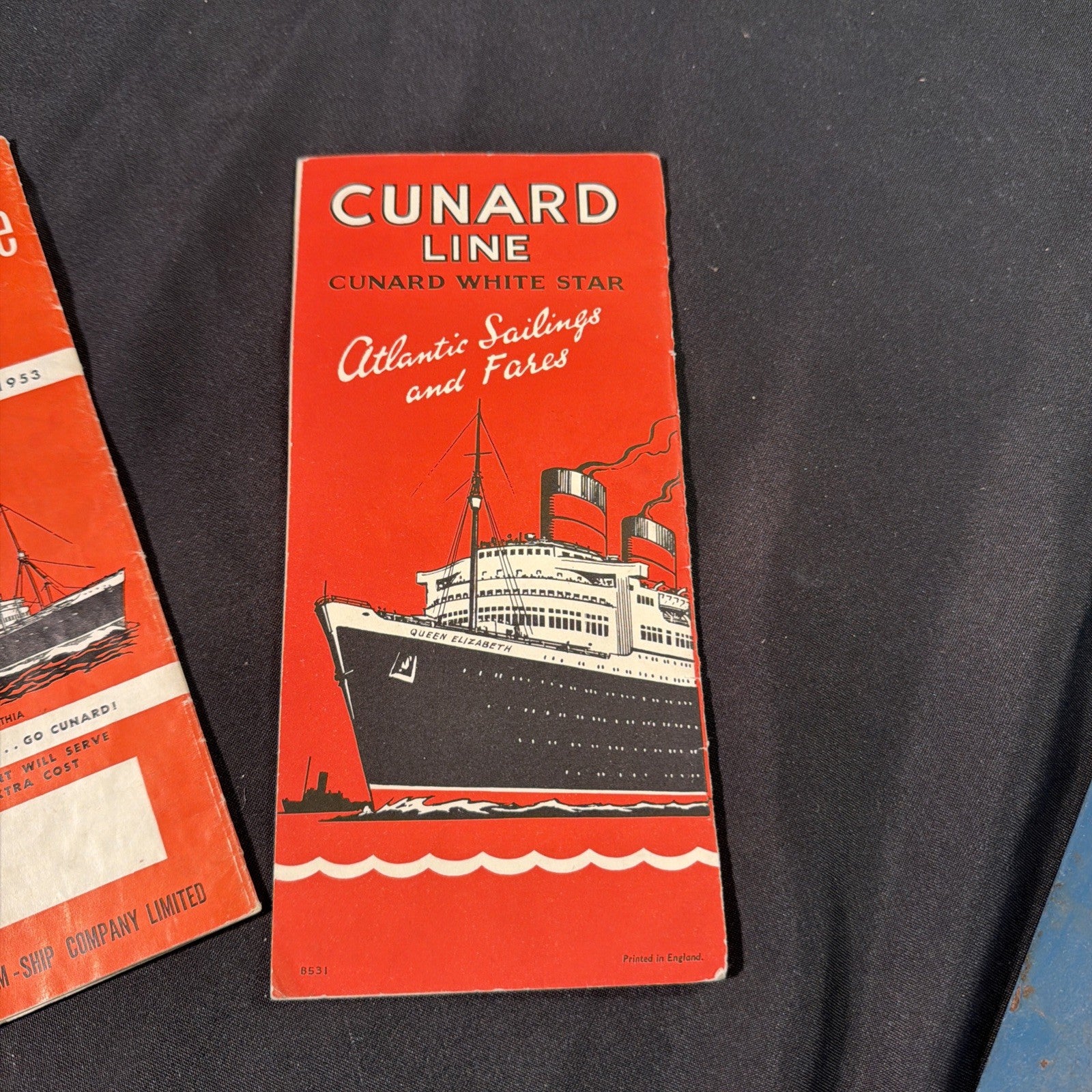 Cunard Line White Star Sailings and costs brochures leaflets dated 1953 - (2053)