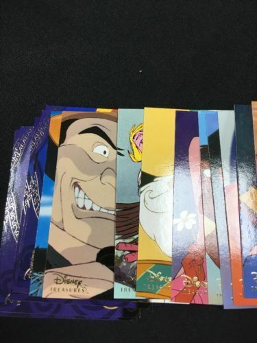 Upper Deck Disney Treasures S3 Trading cards x 47 inc Pooh Silly Aladdin -(6302