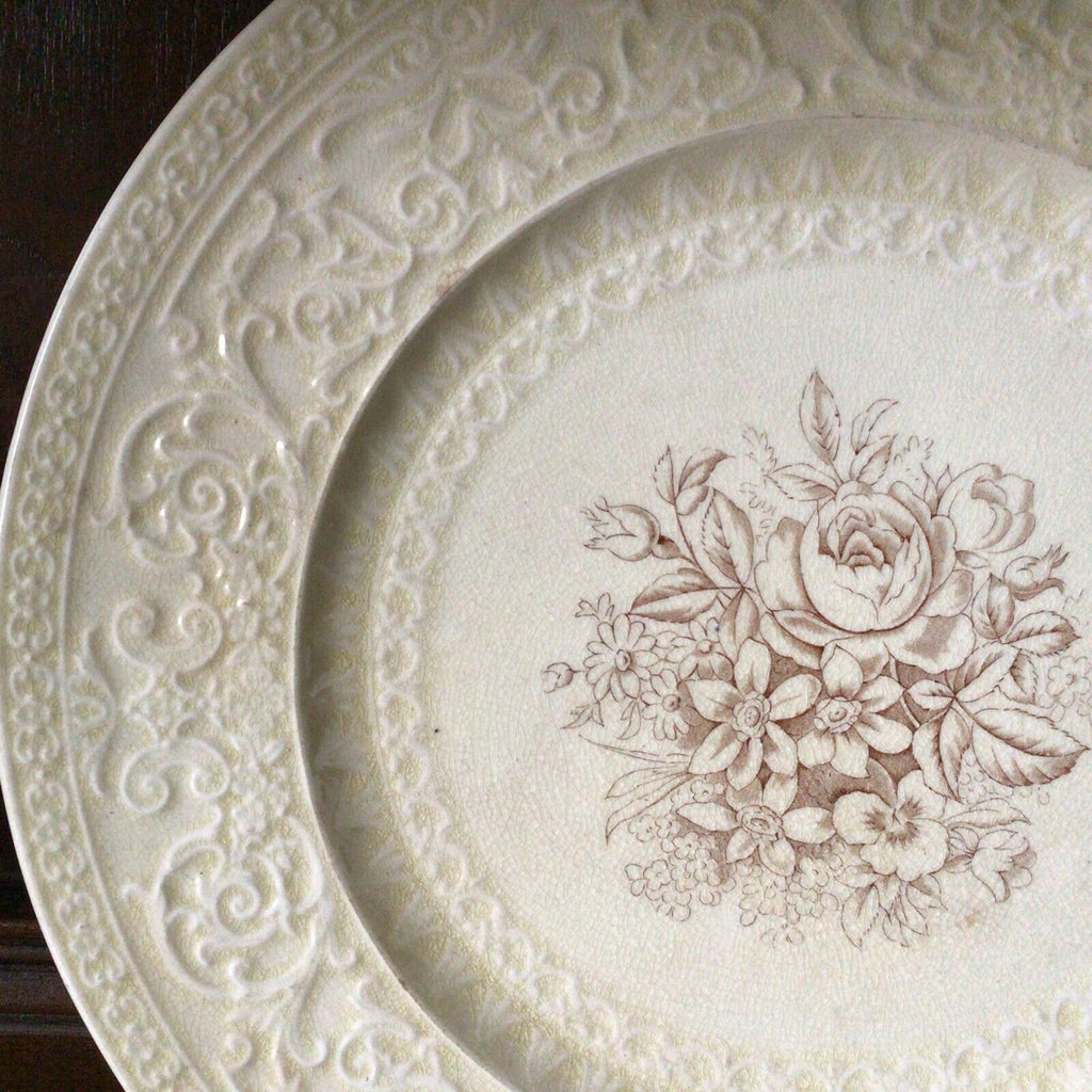 Royal Cauldon Bristol Ironstone Cream Cake Plate 29cm - (9777)