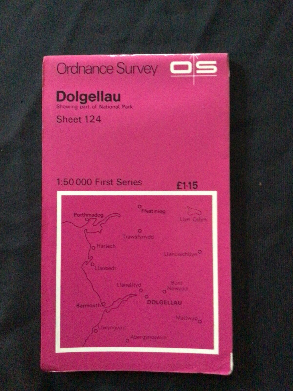MAP - Ordnance Survey 1:50 1st Series 1974 -Dolgellau #124 - (8709)