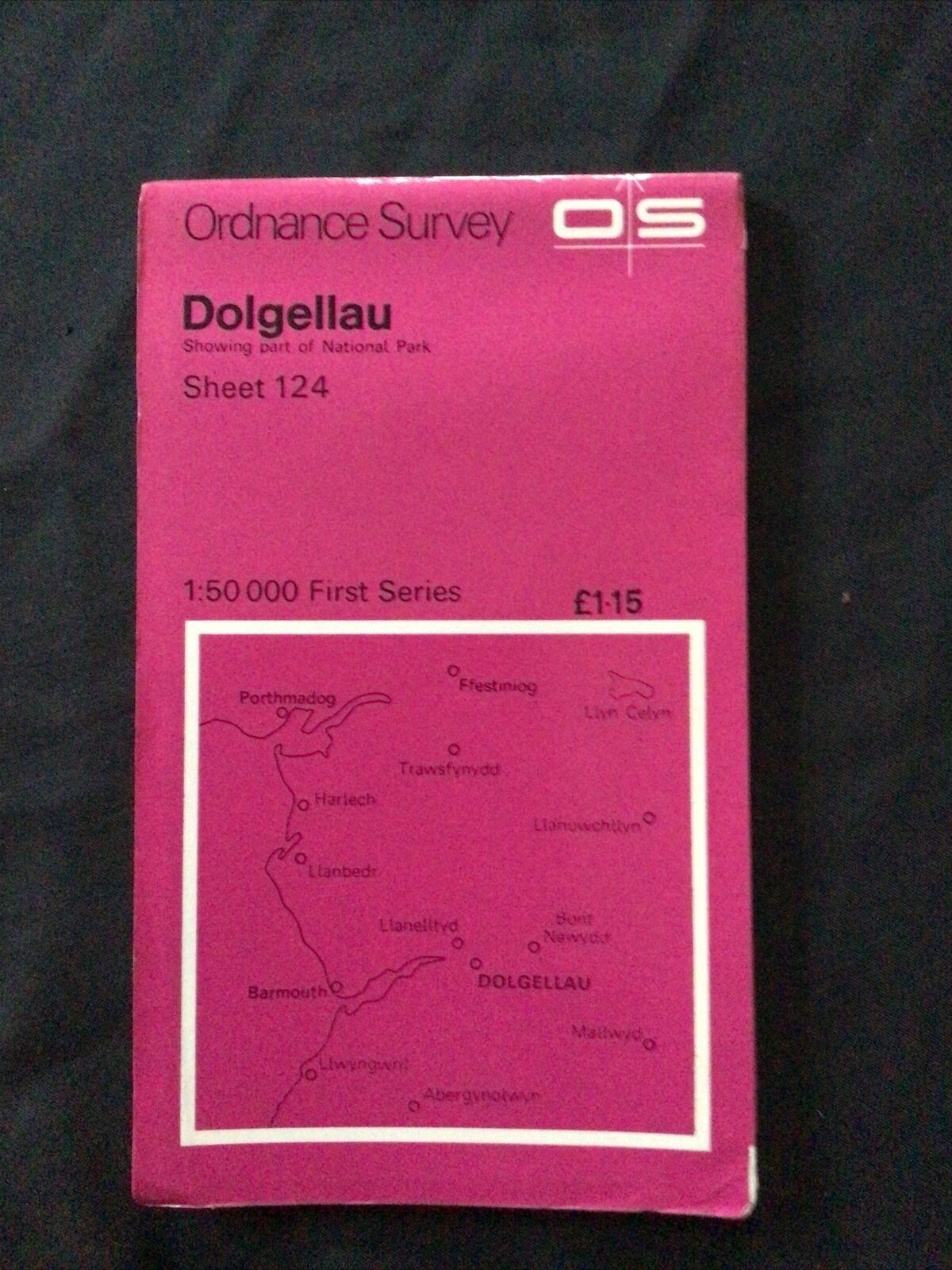 MAP - Ordnance Survey 1:50 1st Series 1974 -Dolgellau #124 - (8709)