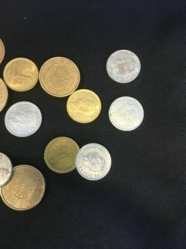 Spain Spanish PTAS Pesetas Coins Franco Carlos x  15- 1950's to 1980's (2838)