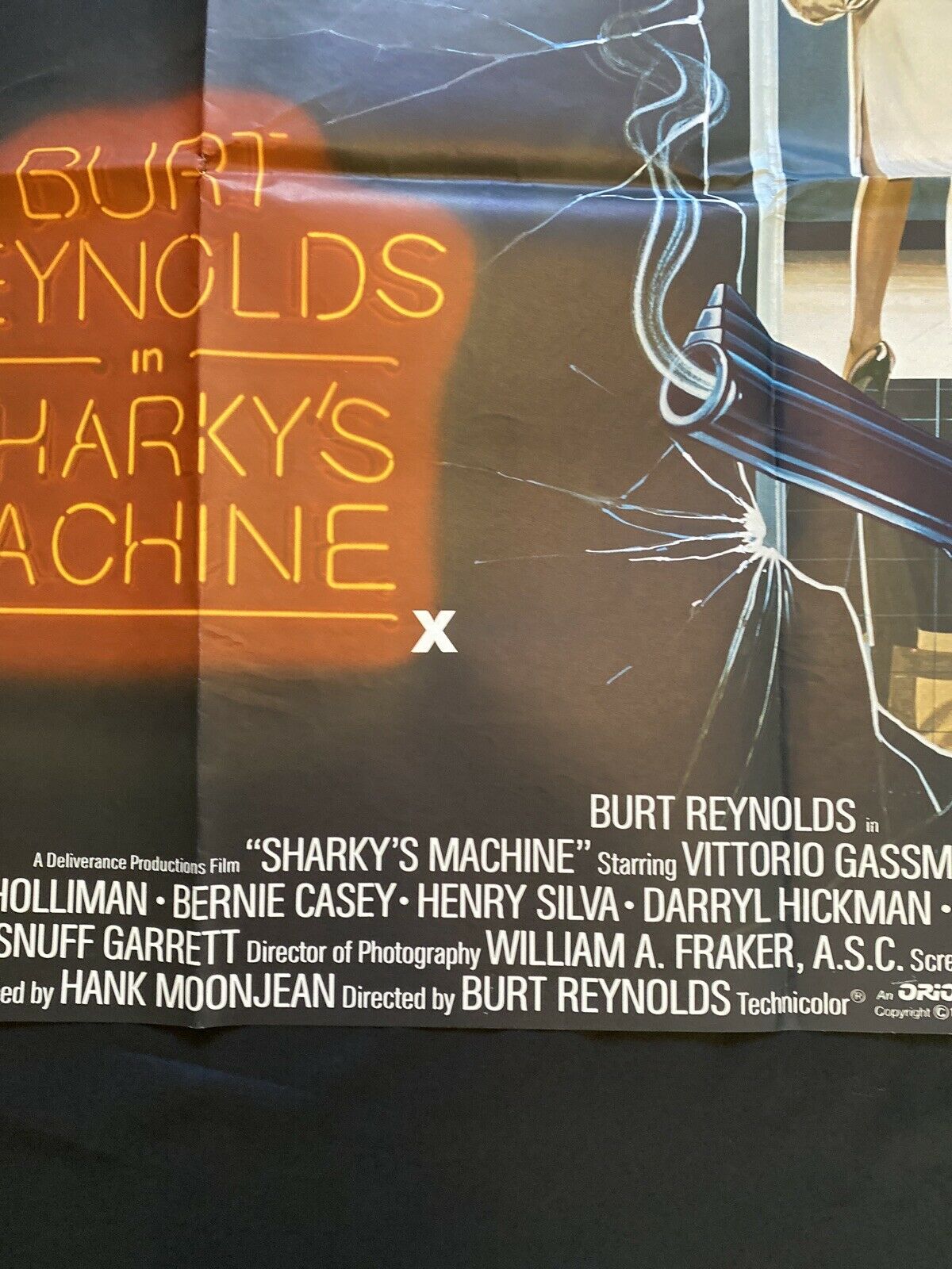 ORIGINAL UK QUAD POSTER - Sharky's Machine - 1981 - 30" x 40" - (6549)