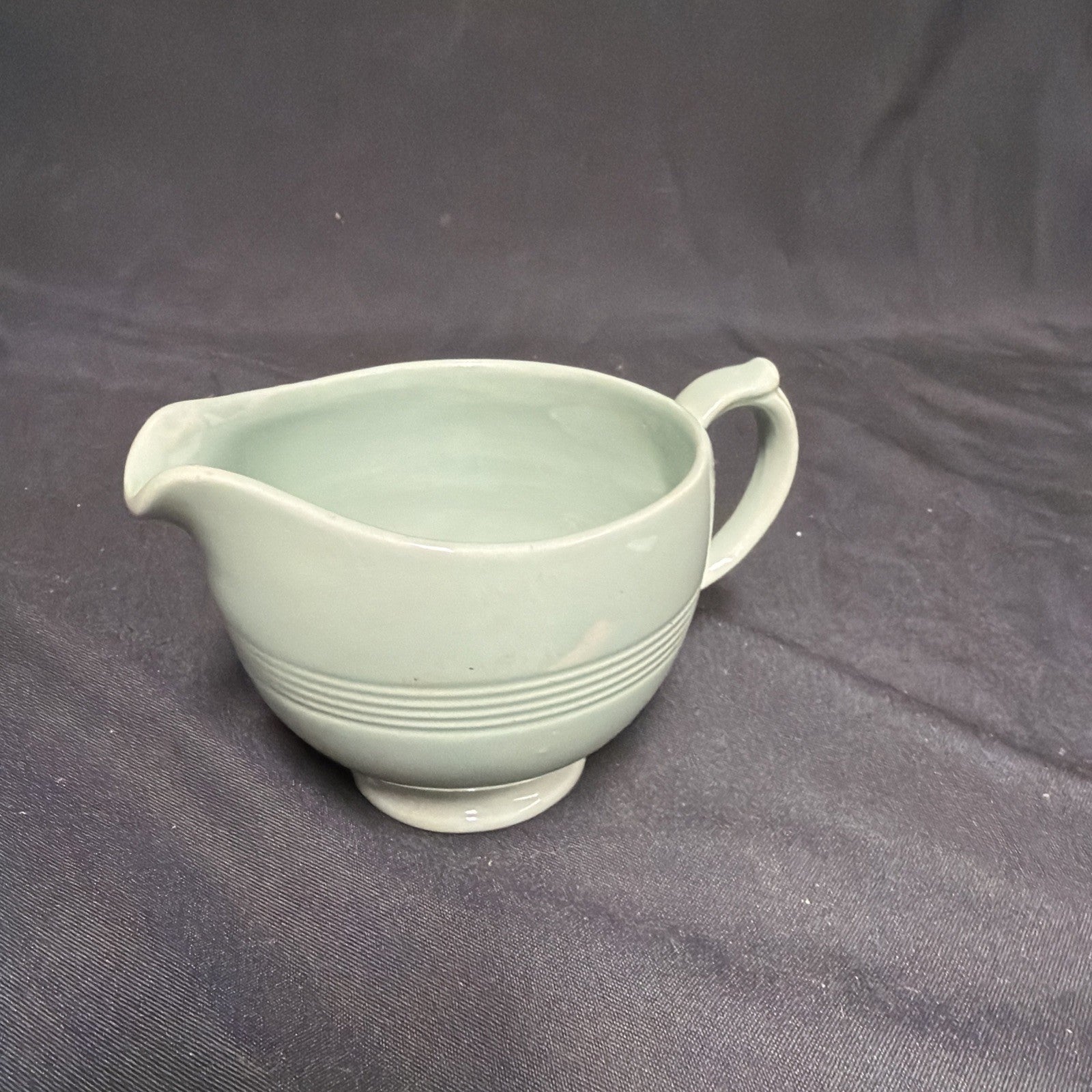 Wood's Ware Beryl Utility Green 1940's Large Creamer Jug 7.5cm tall- (1926) 