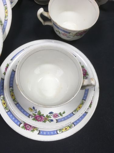 BCM Nelson Ware TSING Part Tea Set Very poor condition 10 pieces (2769)