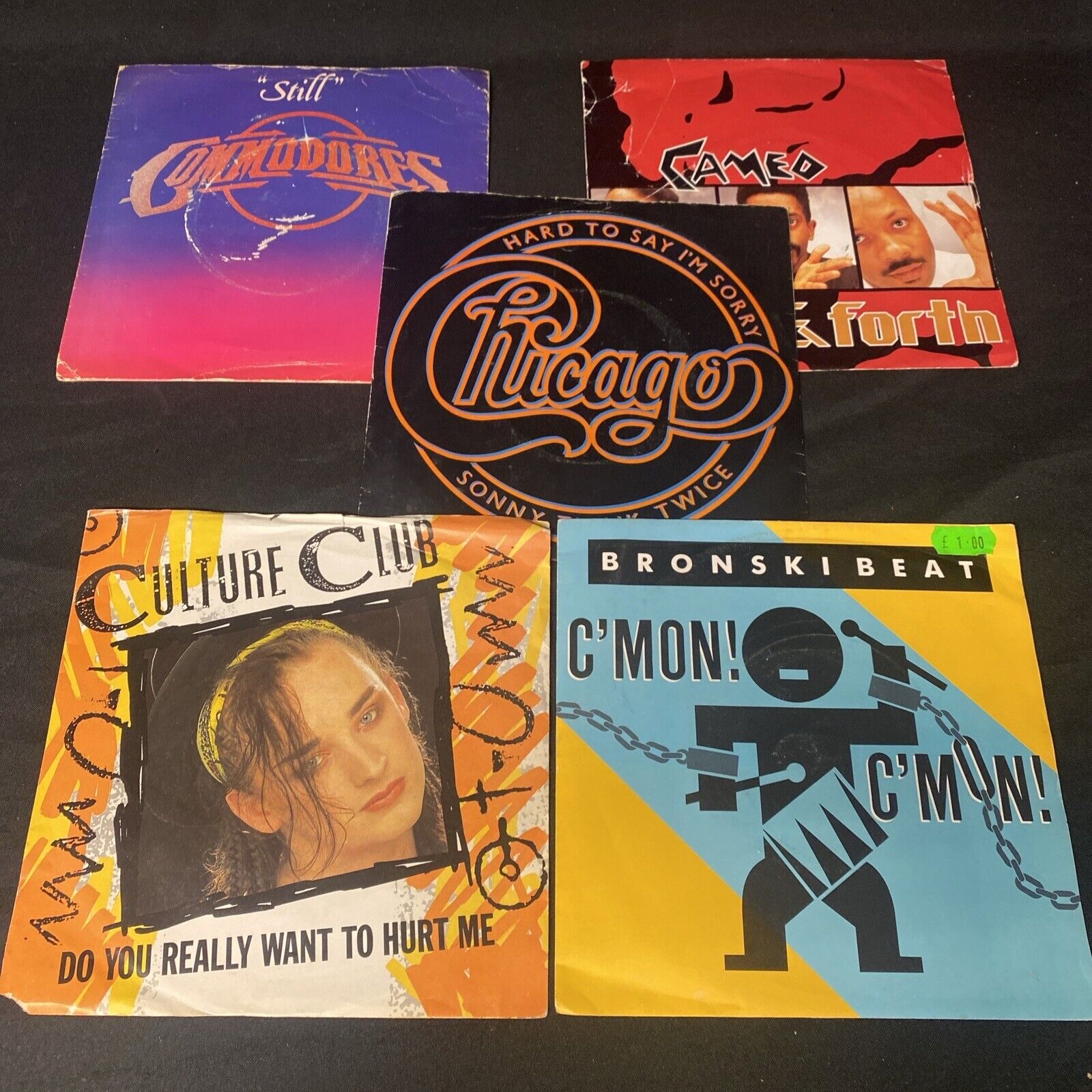 Vinyl Records 7" Singles 5x 80's Culture Club Bronski Beat Cameo Chicago - (9518