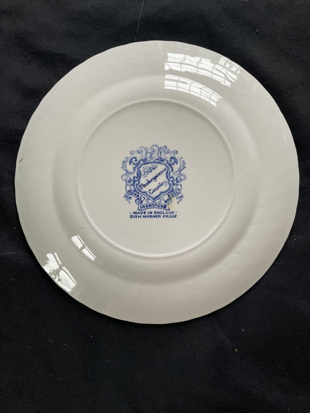 Vintage Royal Essex Ironstone 1x Shakespeares Country Globe Theatre Plate -9394