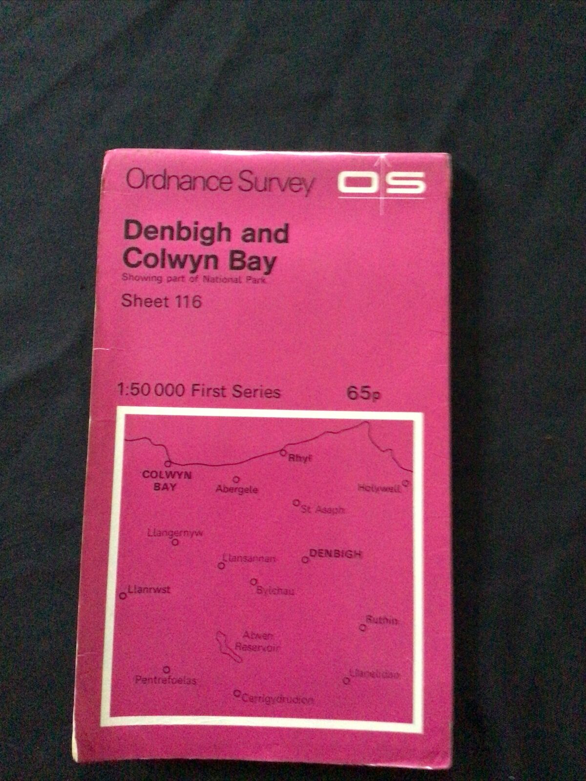 MAP - Ordnance Survey 1:50 1st Series 1974 -Denbigh & Colwyn Bay #116 - (8708)