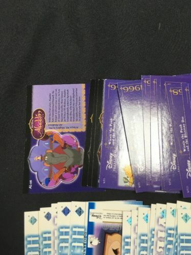 Upper Deck Disney Treasures S3 Trading cards x 47 inc Pooh Silly Aladdin -(6303