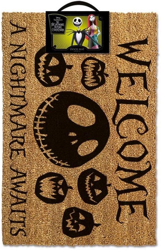 DOORMAT Coir - Nightmare Before Christmas, A Nightmare Awaits - Door Mat