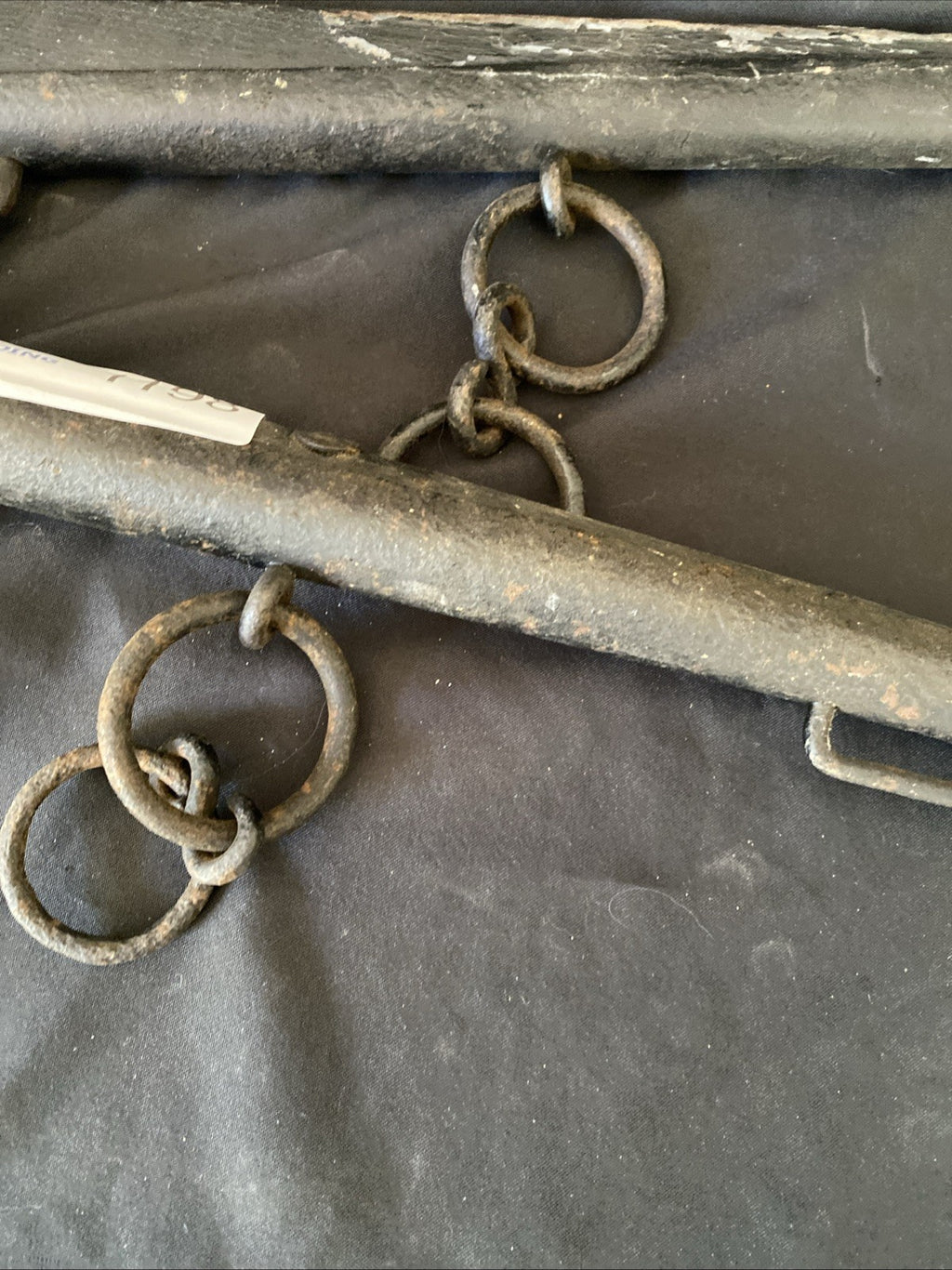 Antique PAIR Horse Tack Harness Hames Carriage Cart Wood Iron Wall Hanging