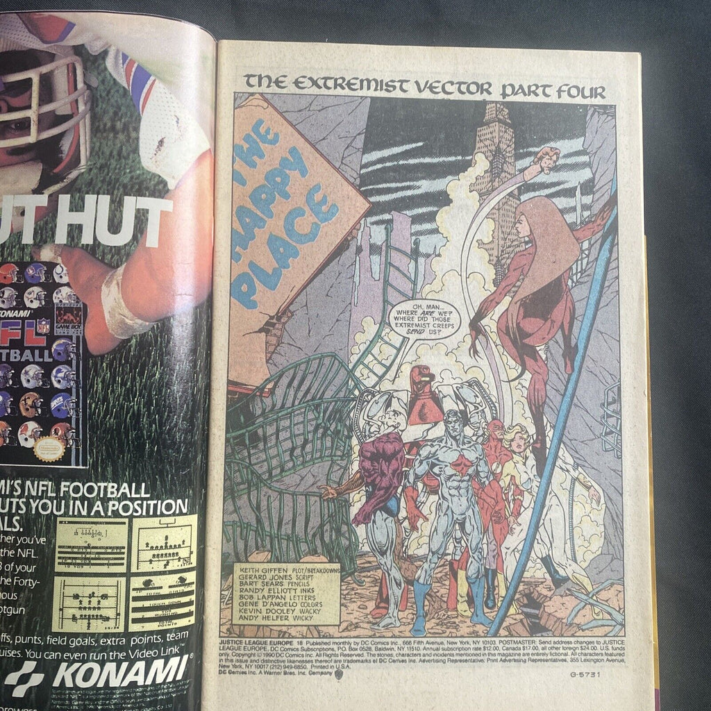 COMIC - DC Comics Justice League EUROPE - Sep 1990 - Extremist Vector - (8790)