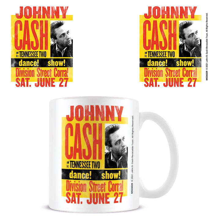 MUG Boxed Ceramic - MUSIC - Johnny Cash Division Street Corral Mug