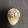 Trinket Box EGG - Coalport Bone China Country Friends Badger & Cub - (9191)