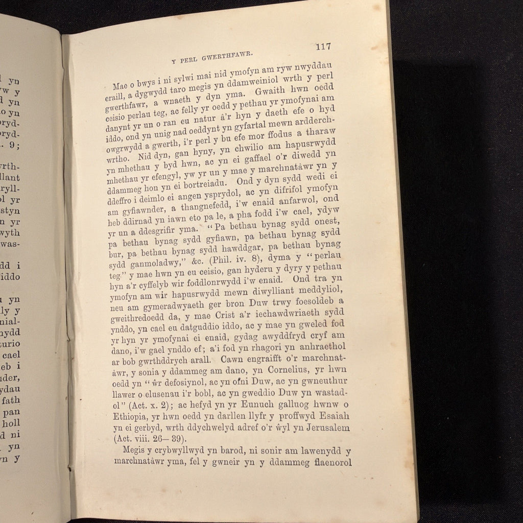 Dammegion Crist Yr Arglwydd Iesu, Owen Evans - Welsh Language book - (1883)