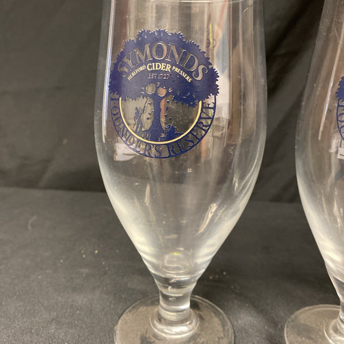 2X Symonds Pint Glasses Lager Beer Cider Drinks Home Bar Pub Party -(1330)