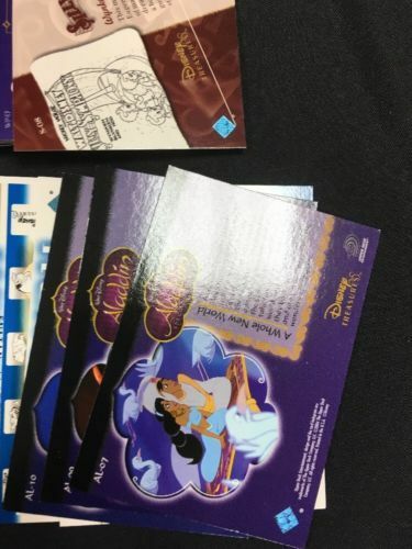Upper Deck Disney Treasures S3 Trading cards x 47 inc Pooh Silly Aladdin -(6303