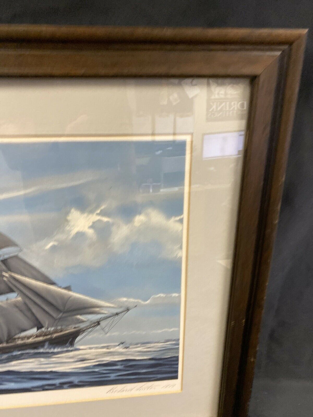 Richard Linton Australian Original Signed Framed Lithograph China Bound  (7367)