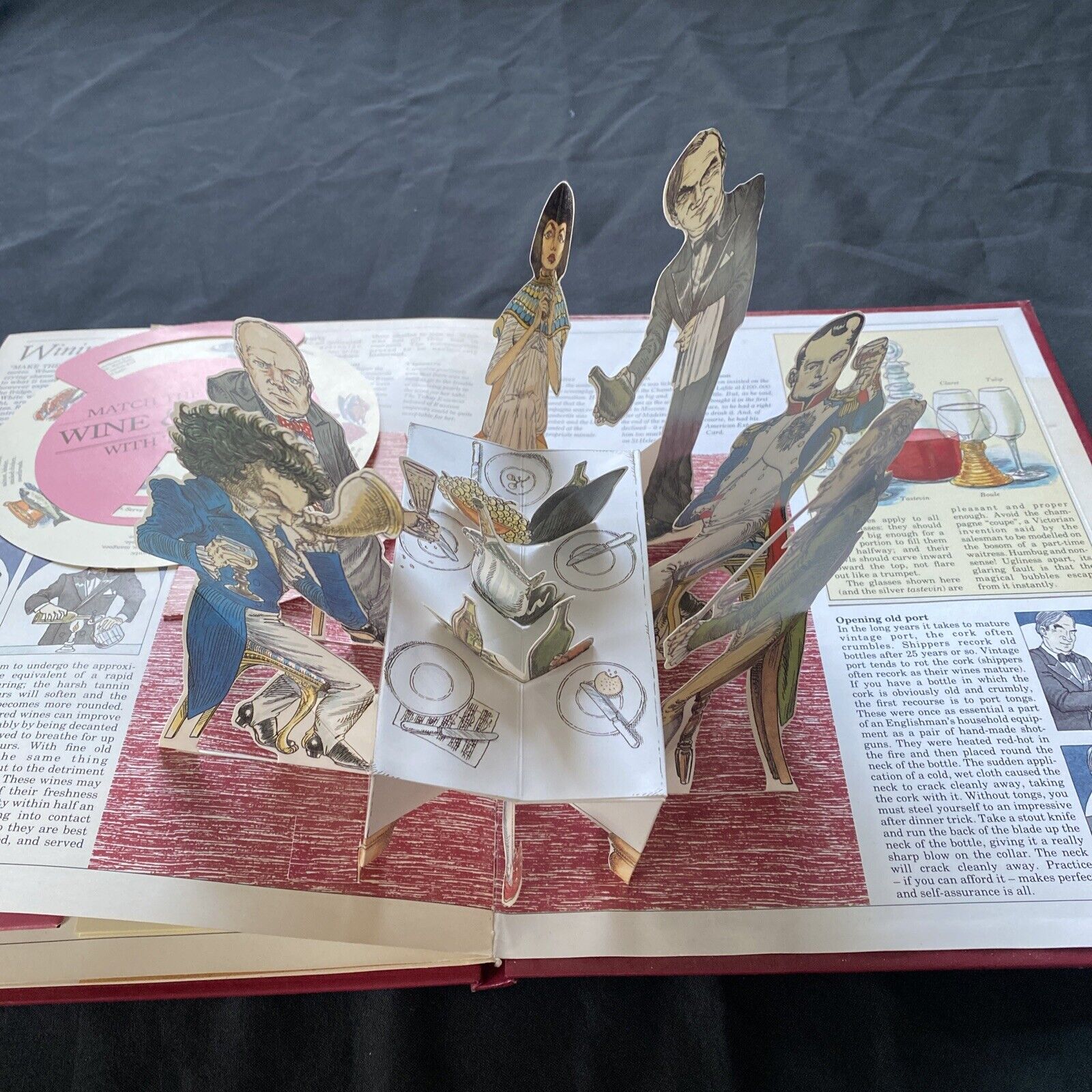 BOOK - Hugh Johnson's Pop-Up Wine Book 1989 Van Der Meer Rare - (9569)