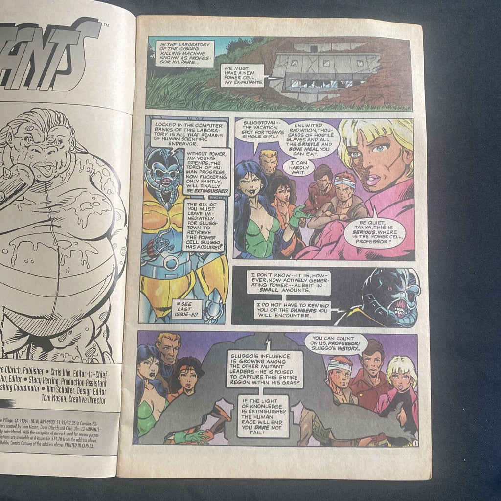COMIC  - MALIBU Comics - Ex-MUTANTS - #2 - Dec 1992 - (8749)