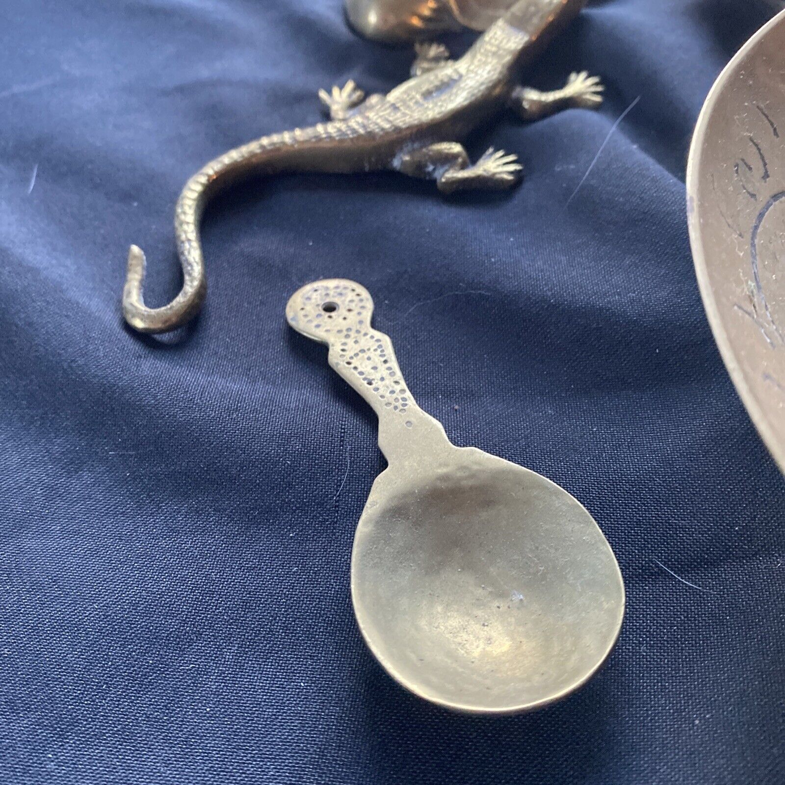 Antique Chinese Asian Brass Bronze collection Bowls ETC - (9607